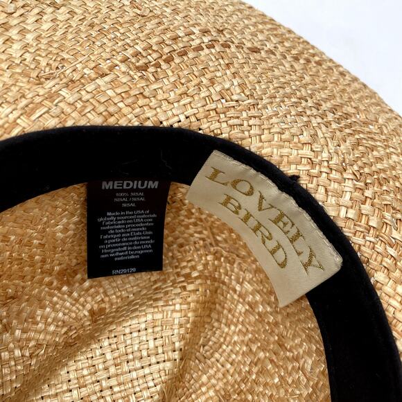 lovely bird straw weaved sun hat - Picture 5 of 8